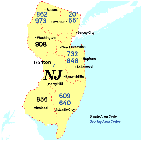 New Jersey area code 201